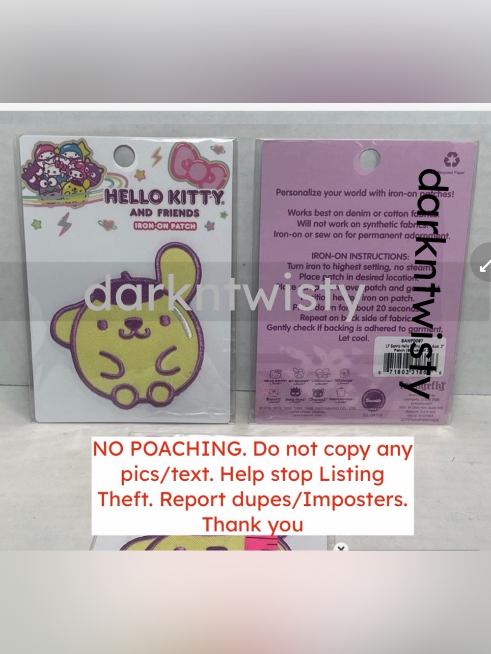 Iron On PATCH 5/$40 *COULD BE FREE*
Loungefly Sanrio Hello Kitty PomPomPurin